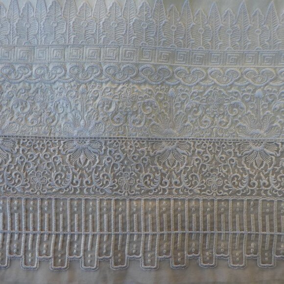 Kay Unger New York Skirt Suit Set SiLK Champagne Jewel Buttons Embroidered 6 - Picture 3 of 11